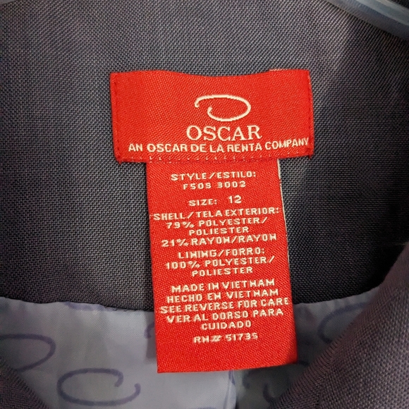 Oscar de la Renta | Blazer | Purple | Size 12 - Picture 2 of 6